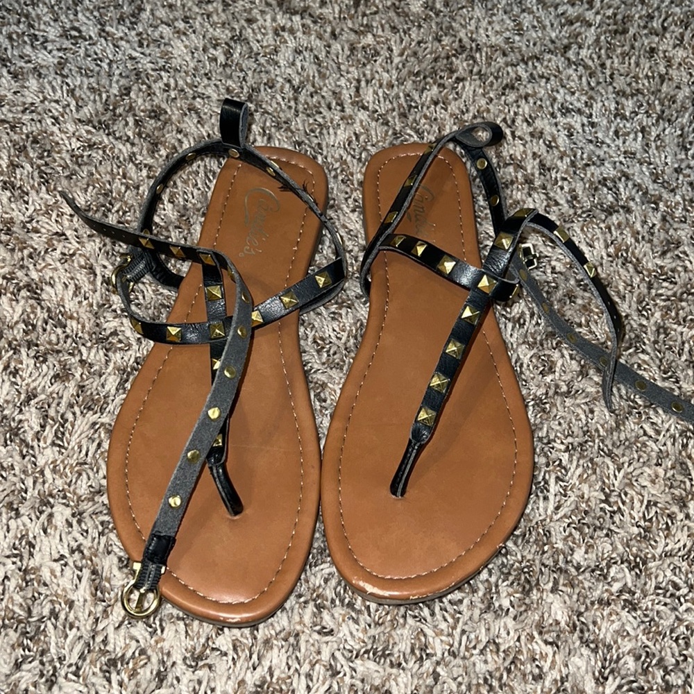 Black Studded sandals